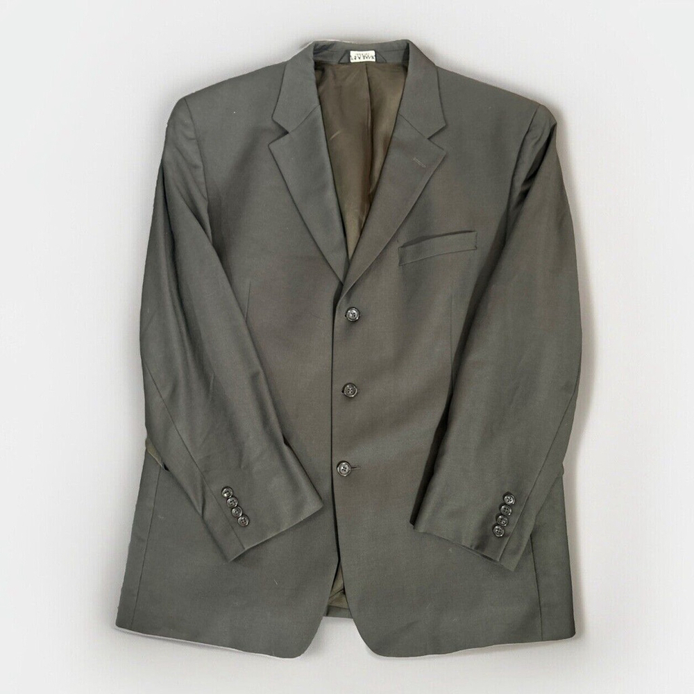Jos A Bank 46R Black Two Button Jacket Blazer Single Vent